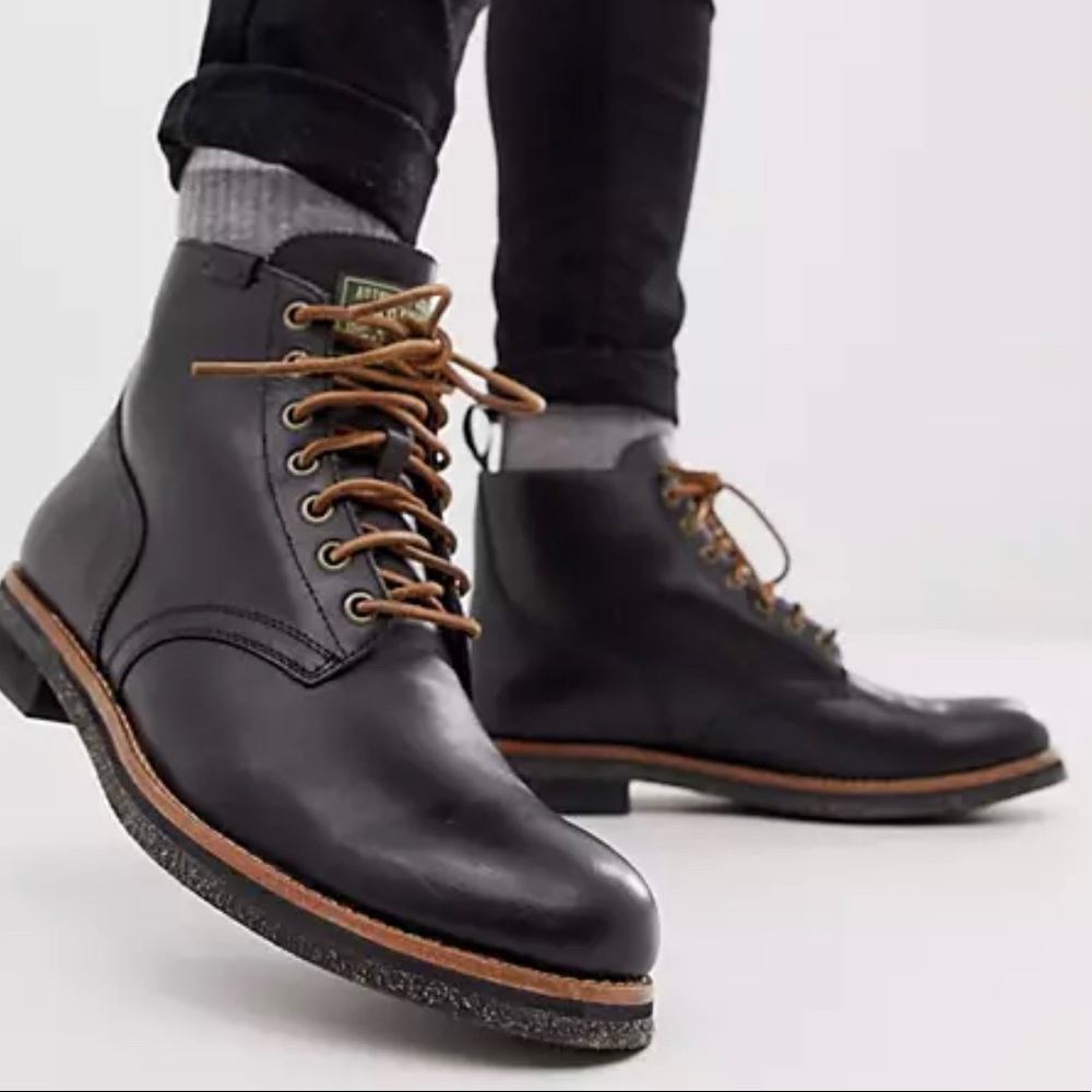 Polo Ralph Lauren Army Leather Boots 10.5